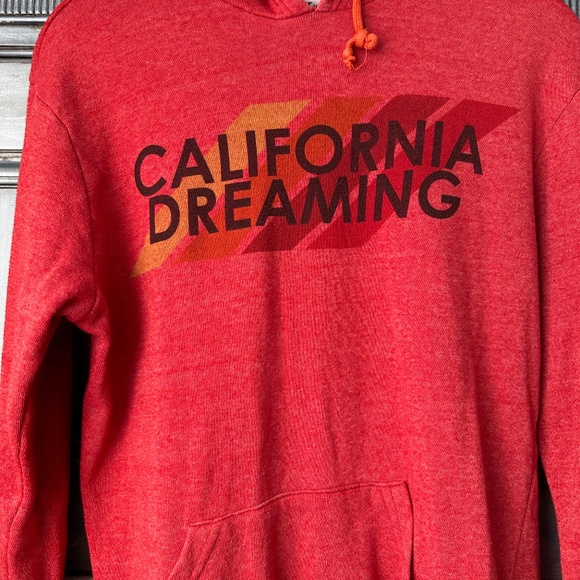 Aviator Nation California Dreaming Red Hoodie Size M - Picture 3 of 7